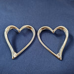 Modern Heart Silhouette earrings