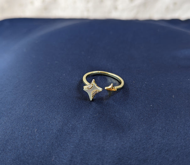 Celestial Split Star Ring