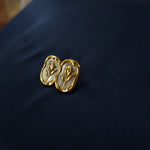 Golden Tulip Cameo Studs