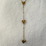 Triple Love Drop Y-Necklace