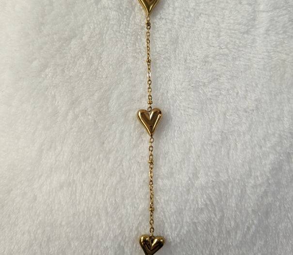 Triple Love Drop Y-Necklace