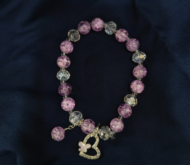 Blush Butterfly Crystal Bracelet