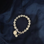 Celestial Frost Crystal Charm Bracelet