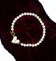 Royal Pearl Orb Heart Necklace