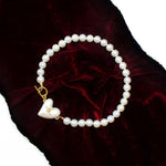 Royal Pearl Orb Heart Necklace