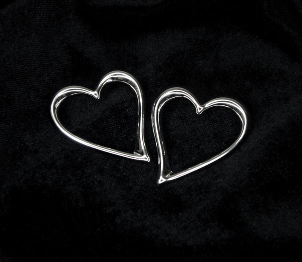 Modern Heart Silhouette earrings