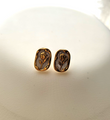 Golden Tulip Cameo Studs